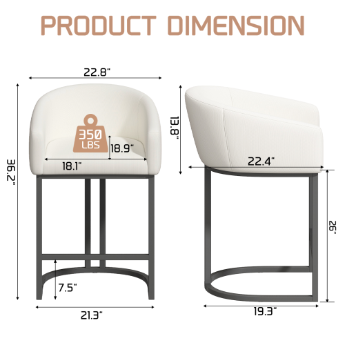 B317 26“ Counter Height Bar Stools - Image 2